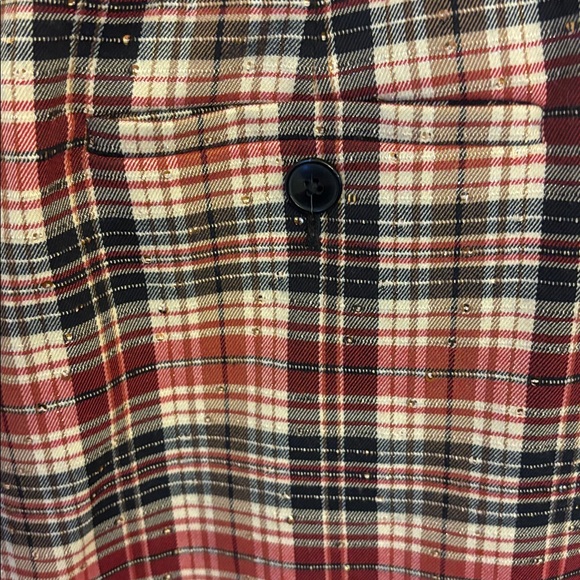 The Avery Sparkle Pleated Wide-Leg Trousers by Maeve - Picture 10 of 10